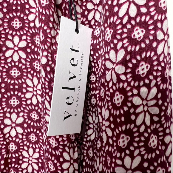 Velvet by Graham & Spencer Ditsy Floral Long Sleeve Midi Dress Transitional Fall - Picture 5 of 14